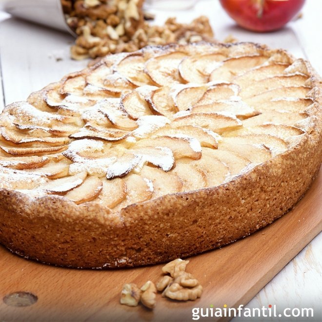 Tarta de manzana casera sin gluten